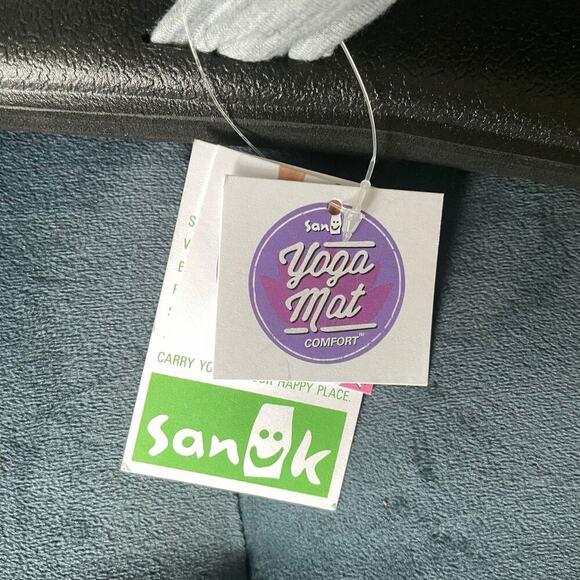 NWT Sanuk Heather Gray Yoga Sling Ella Sandals Recycled Yoga Mat Women's Size 10 - Picture 5 of 8